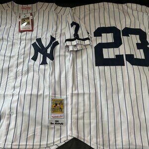 Mitchell & Ness 1995 NEW YORK YANKEES DON MATTINGLY JERSEY Sz M,L,XL,2X,3XL New
